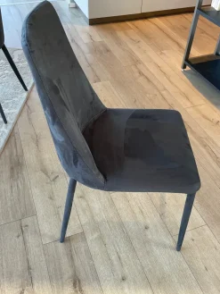 Sedia in tessuto senza braccioli Sedie mod dafne nabuk in offerta^Scavolini