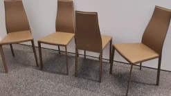 New Sedia Kaori da soggiorno realizzata in cuoio scontata del 36% Sedie