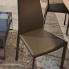 Sedia Kaori da soggiorno realizzata in cuoio scontata del 38%^Cattelan Italia New