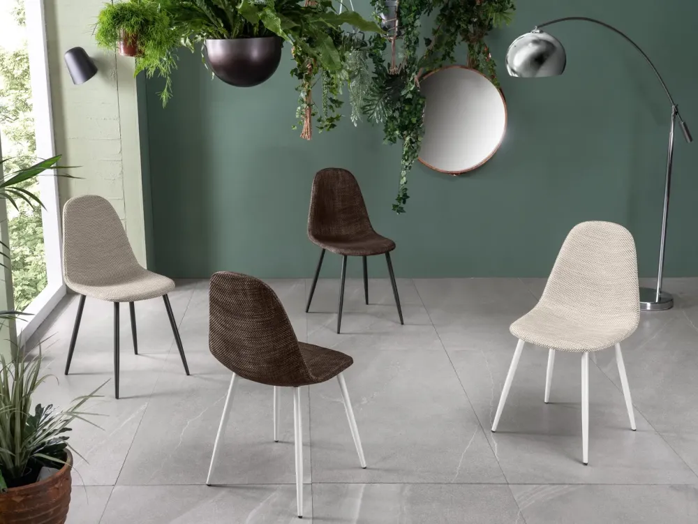 Online Sedia Martina da cucina realizzata in tessuto scontata del 31% Sedie