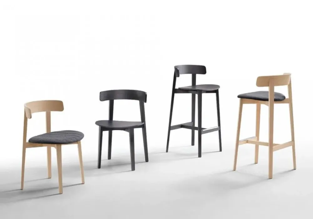 Sedia Maya da cucina realizzata in legno scontata del 30%^MIDJ Clearance