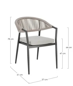 Bizzotto Sedia Millor da giardino a marchio con forte sconto- Sedie Da Giardino