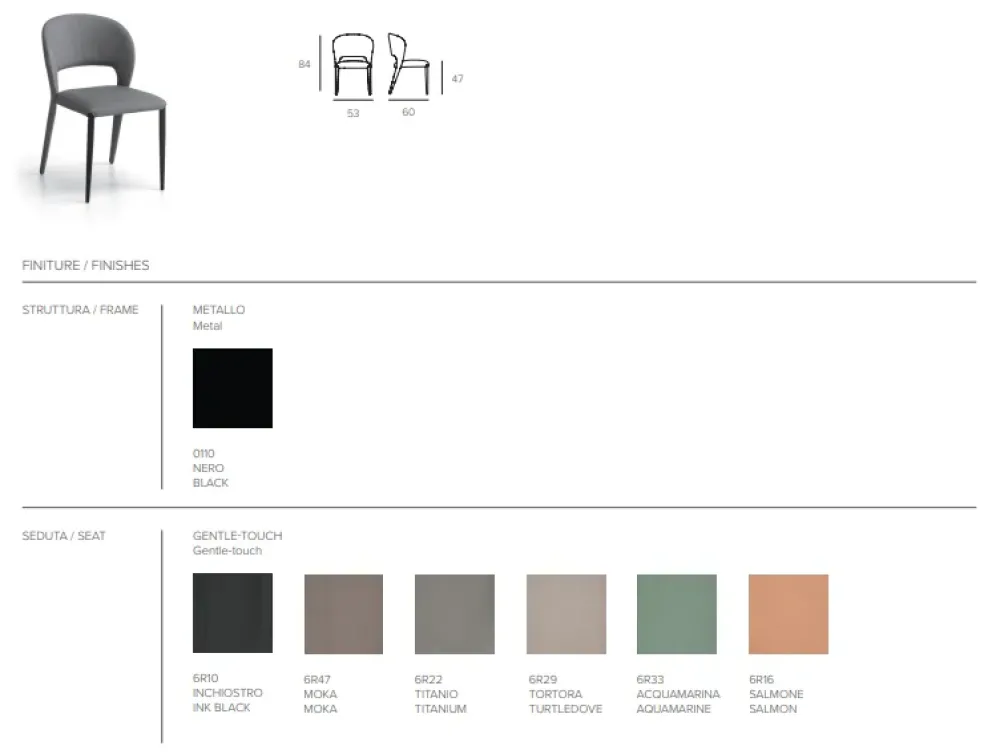 Sedia modello Fusion di : contatta il venditore per scoprire il prezzo^Target Point Online