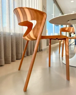 Sedia modello Sedia kikka caramello  a marchio scontata del 16%^Kastel New