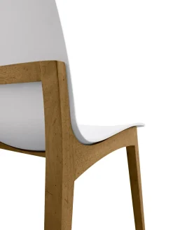 Sedia modello Sedia legno laccato sedile plastica a marchio scontata del 73%^Mobilia Web Outlet