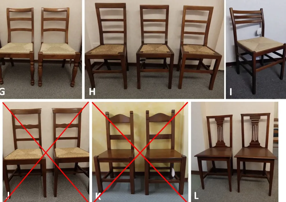 Sedia modello Sedie miste da cucina di -57%^Artigianale Clearance