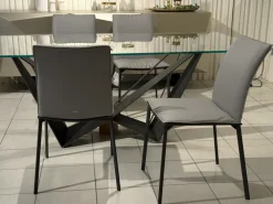 New Sedia modello Set 4 sedie rita fissa di Sedie