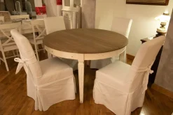 Artigianale Sedia N. 4 sedie con fiocco sfoderabili con un ribasso vantaggioso- Sedie