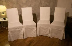 Artigianale Sedia N. 4 sedie con fiocco sfoderabili con un ribasso vantaggioso- Sedie