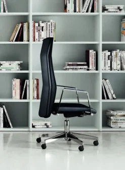 Sedia operativa in ecopelle Athena direzionale + 2 sedie slitta con forte sconto^Las Mobili Outlet