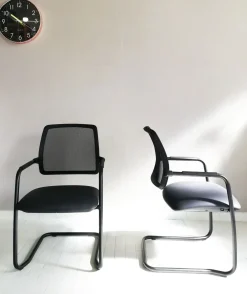 Las Mobili Sedia operativa modello Direzionale trama + 2 sedie slitta in OFFERTA OUTLET- Arredo Ufficio