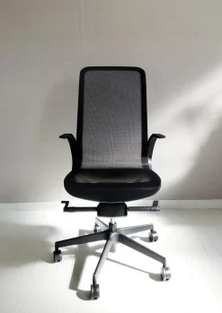 Las Mobili Sedia operativa modello Direzionale trama + 2 sedie slitta in OFFERTA OUTLET- Arredo Ufficio