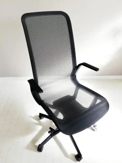 Las Mobili Sedia operativa modello Direzionale trama + 2 sedie slitta in OFFERTA OUTLET- Arredo Ufficio