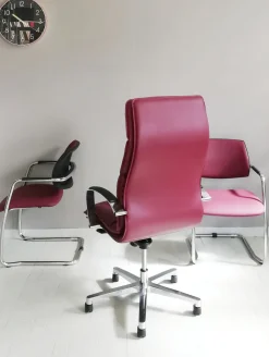 Sedia operativa modello Tris sedie: formen direzionale + 2 sedie visitatore sistema slitta in OFFERTA OUTLET Arredo Ufficio