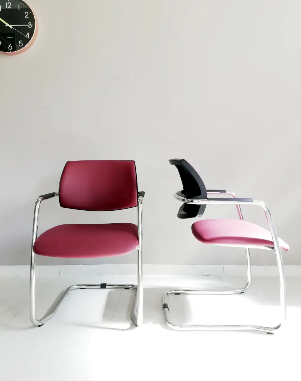 Sedia operativa modello Tris sedie: formen direzionale + 2 sedie visitatore sistema slitta in OFFERTA OUTLET Arredo Ufficio