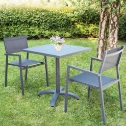 New Sedia Poltroncina avana antracite cosma per l'esterno a marchio in offerta Sedie Da Giardino
