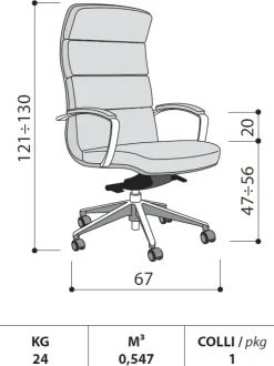 Sedia Scena per ufficio realizzata in pelle scontata del 30%^Las Mobili Best
