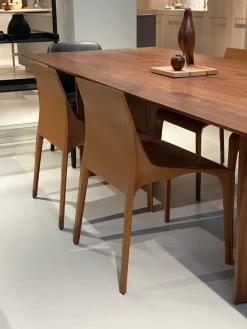 Sedia Seattle da cucina realizzata in cuoio scontata del 43% Sedie