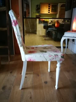 Sedia Sedia in legno rivestita in stoffa  di in OFFERTA OUTLET -66%^Callesella New