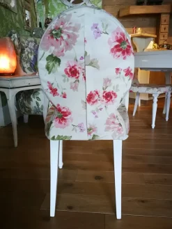 Sedia Sedia in legno rivestita in stoffa  di in OFFERTA OUTLET -66%^Callesella New