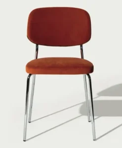 Md work Sedia Sedia in metallo con seduta e schienale imbottiti da cucina realizzata in metallo scontata del 40%- Sedie