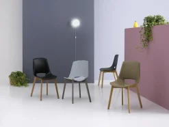 Online Sedia senza braccioli Eva 5 di a prezzo scontato Sedie