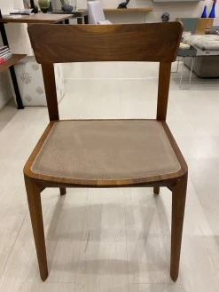 Sedia senza braccioli Mia leather a prezzo scontato^Riva 1920 Discount