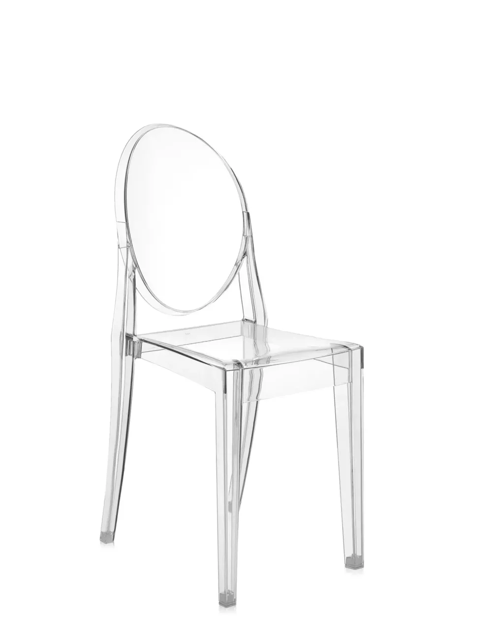 New Sedia senza braccioli modello Victoria ghost a prezzo riservato Sedie