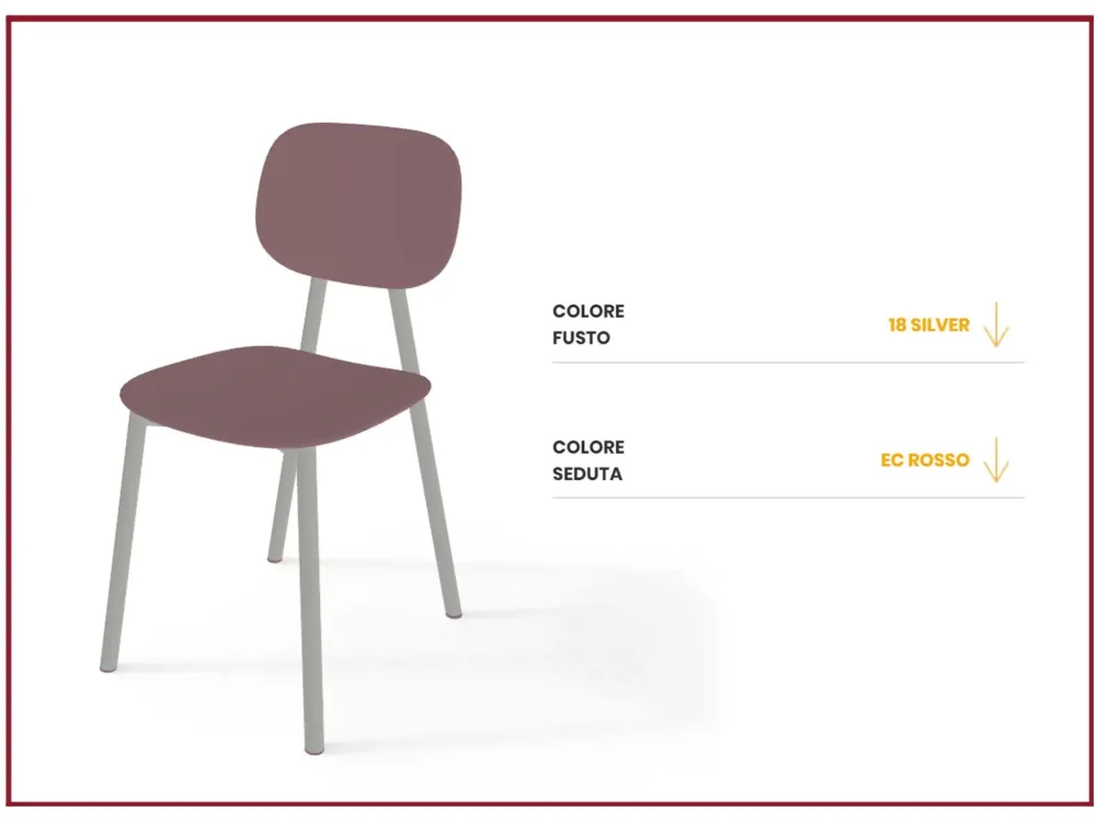 Clearance Sedia senza braccioli Tata young 4 di in Offerta Outlet Sedie