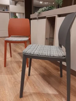 Sedia senza braccioli T!pa imbottita   a prezzo ribassato^Point House Hot