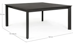 Set da giardino modello Konnor SCONTATO^Bizzotto Discount