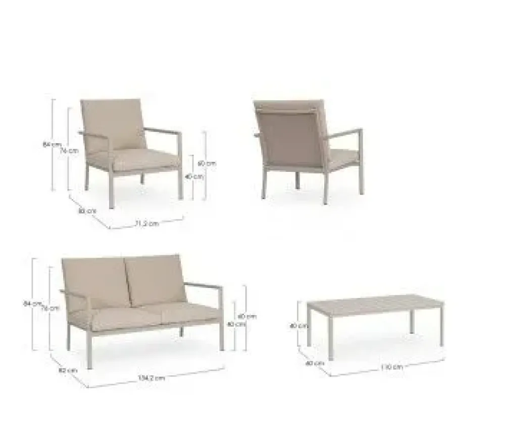 Best Set per l'esterno completo Konnor con forte sconto Set Da Giardino