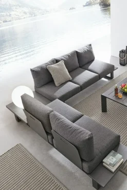 Bizzotto Set per l'esterno completo Salotto angolare konnor a prezzi outlet- Set Da Giardino