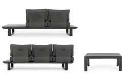 Bizzotto Set per l'esterno completo Salotto angolare konnor a prezzi outlet- Set Da Giardino