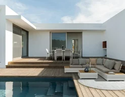 Bizzotto Set per l'esterno Salotto angolare osten a marchio a prezzo scontato- Set Da Giardino