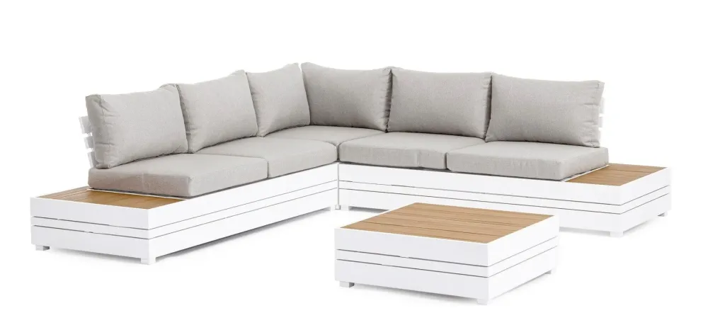 Bizzotto Set per l'esterno Salotto angolare osten a marchio a prezzo scontato- Set Da Giardino