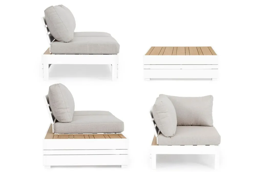 Bizzotto Set per l'esterno Salotto angolare osten a marchio a prezzo scontato- Set Da Giardino