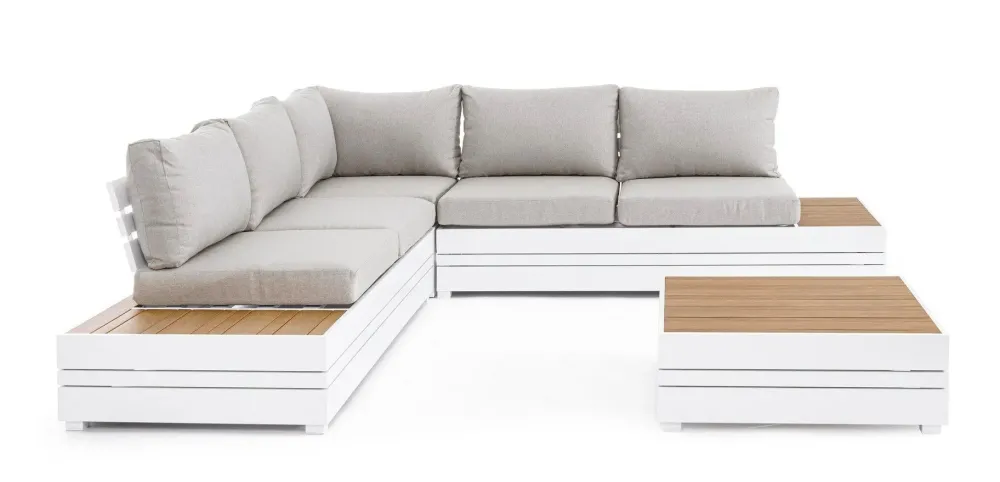 Bizzotto Set per l'esterno Salotto angolare osten a marchio a prezzo scontato- Set Da Giardino