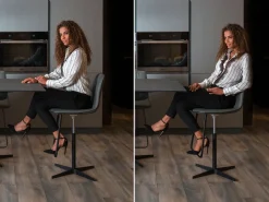 Diotti.com Sgabello a razze Betta outlet in offerta- Sgabelli