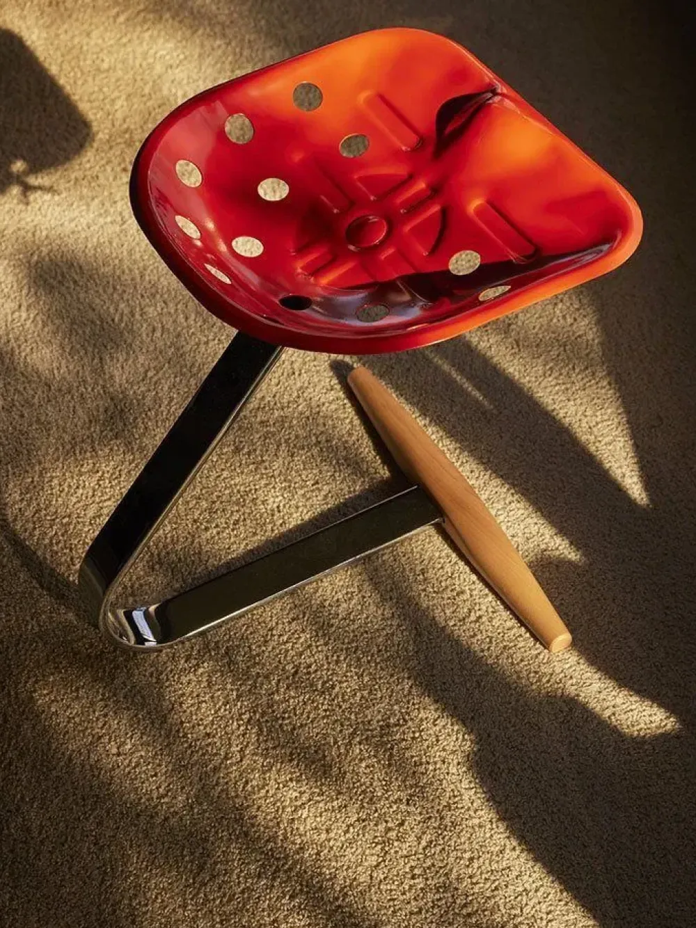 Sgabello a slitta Mezzadro a prezzi outlet^Zanotta New