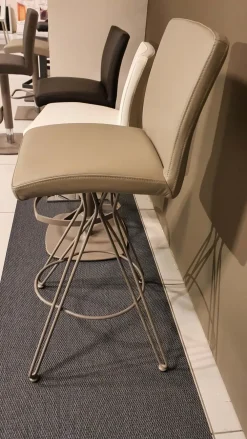 Ozzio Sgabello Elite con 4 gambe convenienti- Sgabelli