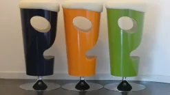 Sale Sgabello girevole Moai Sedie