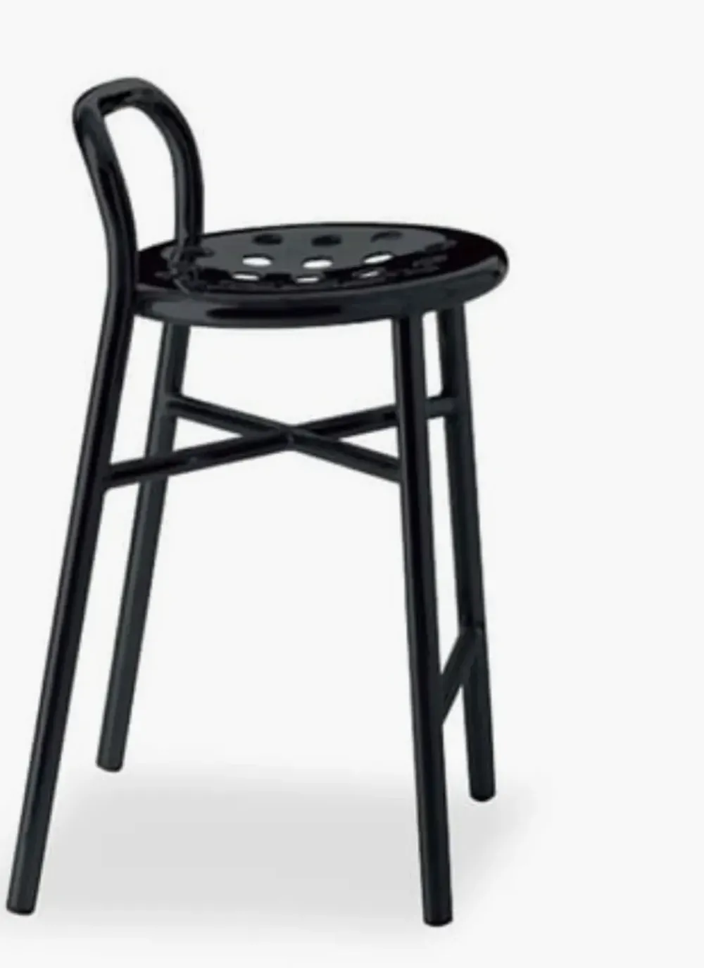 Sgabello modello Sgabello pipe stool alto nero SCONTATO a PREZZI OUTLET^Magis New