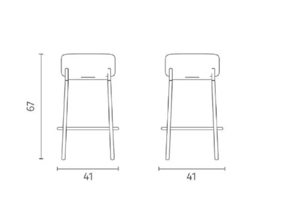 Sgabello modello Syd SCONTATO a PREZZI OUTLET Sgabelli