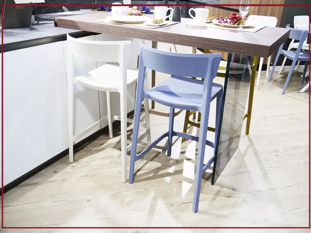Calligaris Sgabello senza braccioli Skin a prezzo ribassato- Sgabelli