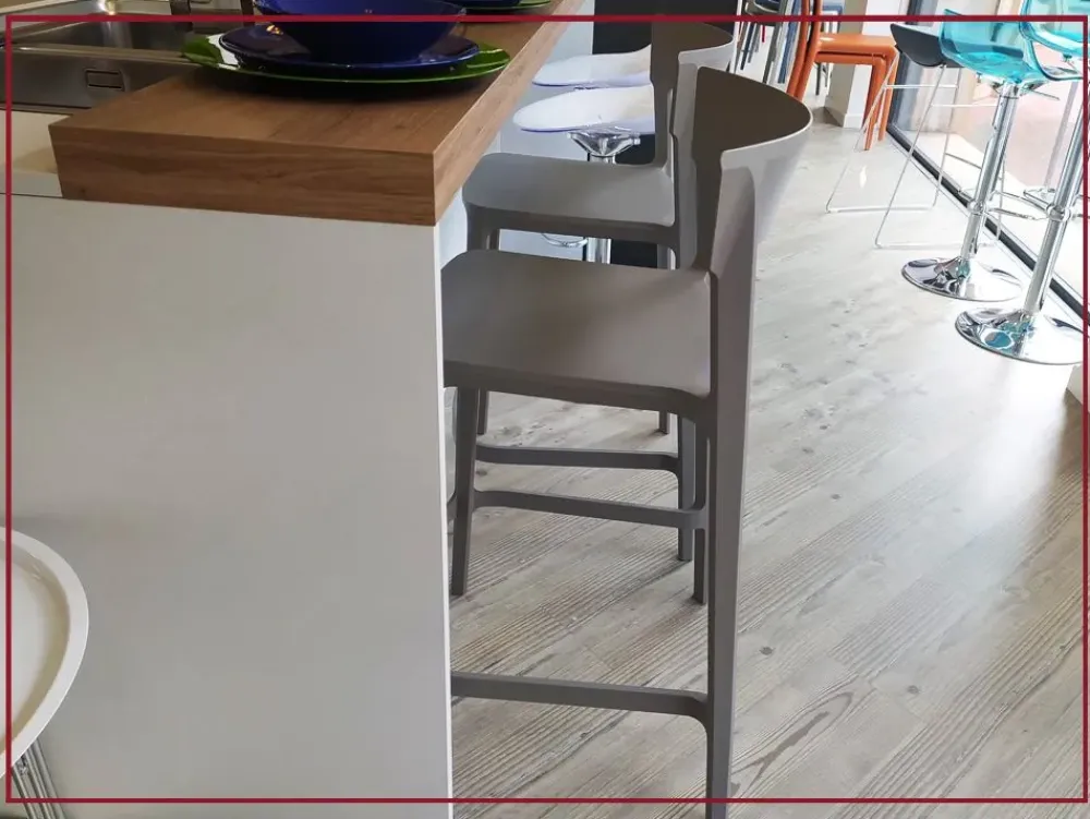 Calligaris Sgabello senza braccioli Skin a prezzo ribassato- Sgabelli