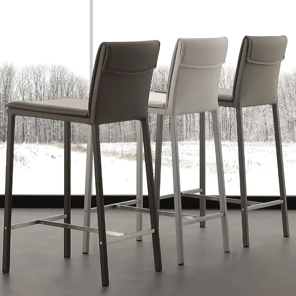 Sgabello Vogue con schienale medio convenienti Sgabelli