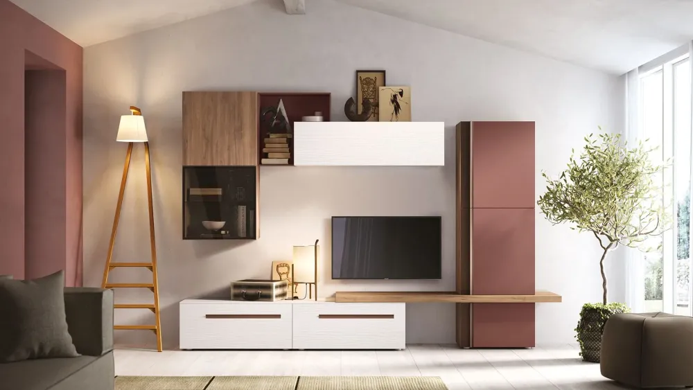 Soggiorno Comp 06 Abaco di a prezzo Outlet. Un'occasione!^Gierre Mobili Best