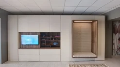 Discount Soggiorno completo Alcova con letto di in melamminico in Offerta Outlet Soggiorni Completi