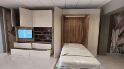 Discount Soggiorno completo Alcova con letto di in melamminico in Offerta Outlet Soggiorni Completi